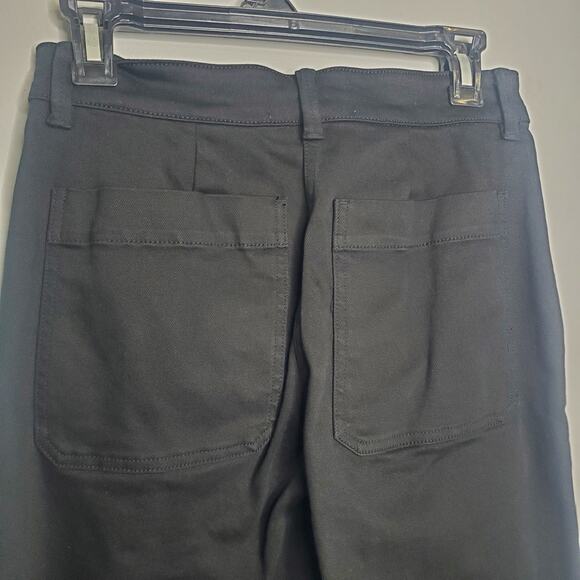 Everlane Cropped Straight Regular Jeans Black Women's Size 2 Natural Cotton - Picture 8 of 16